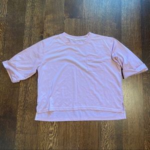 Baby Pink Cropped Tee